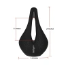 BALUGOE bicycle seat cushion, wide road seat cushion, comfortable soft saddle, mountain bike seat bag, new style bicycle Specification image